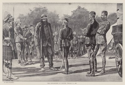 Kapitulacja Cronje, 27 lutego 1900 (lito) autorstwa Richard Caton II (after) Woodville