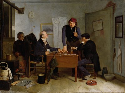 Gracze w karty, 1846 autorstwa Richard Caton Woodville