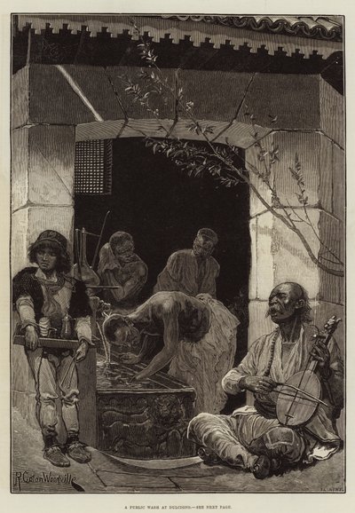 Pranie publiczne w Dulcigno autorstwa Richard Caton Woodville junior