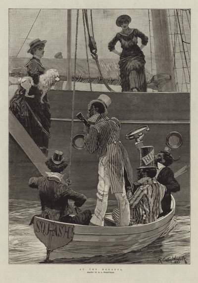 Na regatach autorstwa Richard Caton Woodville junior
