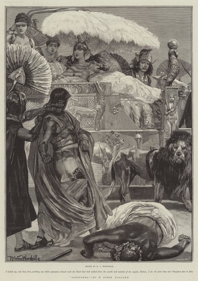 Kleopatra — H Rider Haggard autorstwa Richard Caton Woodville junior
