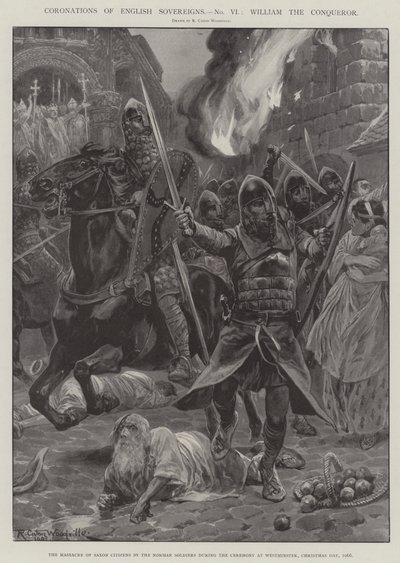 Koronacje władców angielskich, Wilhelm Zdobywca autorstwa Richard Caton Woodville junior