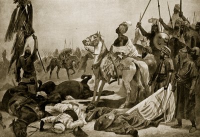 Hyder Ali w Conjeveram, 1780, ilustracja z "Hutchinson
