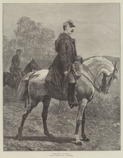 Król Mediolan Serbii autorstwa Richard Caton Woodville junior