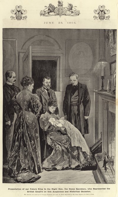 Prezentacja naszego przyszłego króla autorstwa Richard Caton Woodville junior