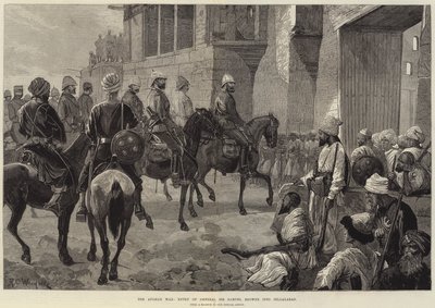 Wojna afgańska, wkroczenie generała Sir Samuela Browne do Jellalabad autorstwa Richard Caton Woodville junior