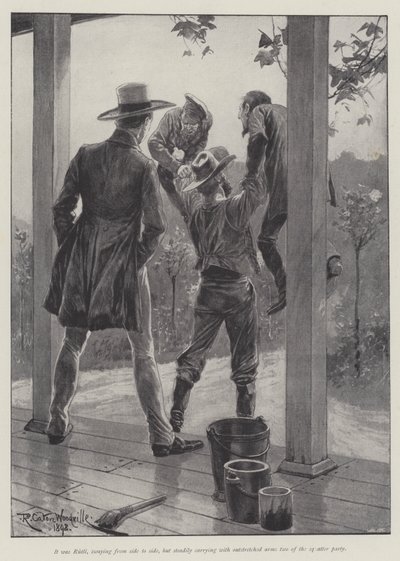 Człowiek i góra — Bret Harte autorstwa Richard Caton Woodville junior