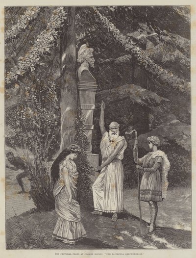 Spektakle duszpasterskie w Coombe House, Wierna pasterka autorstwa Richard Caton Woodville junior