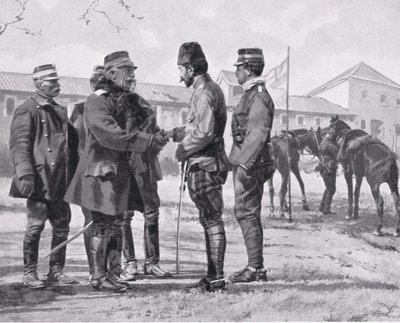 Kapitulacja Yaniny, ilustracja z „Historii narodów Hutchinsona”, 1915 autorstwa Richard Caton Woodville junior