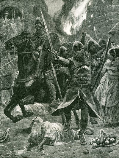 Wynik uznania Wilhelma I, Boże Narodzenie, 1066 autorstwa Richard Caton Woodville junior