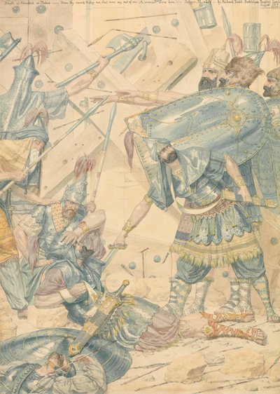 Śmierć Abimeleka w Tebes autorstwa Richard Dadd