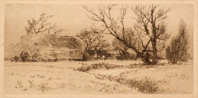 Old Farm Court Road, Dulwich (akwaforta) autorstwa Richard Davidson Winter