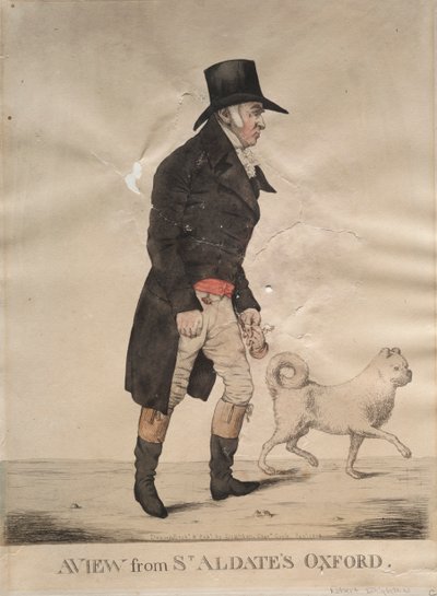 Widok z St. Aldates w Oksfordzie. autorstwa Richard Dighton