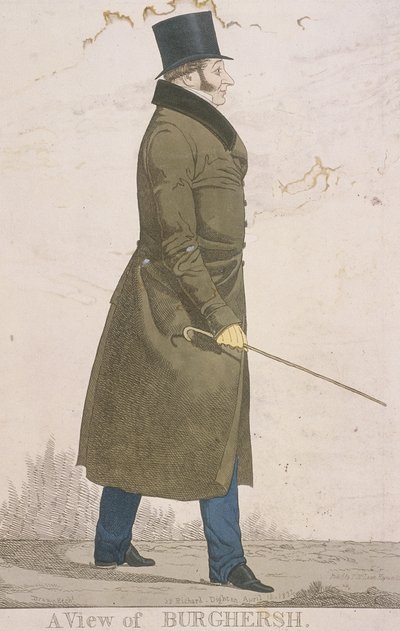 „Widok Burghersha”, 1822 r. autorstwa Richard Dighton