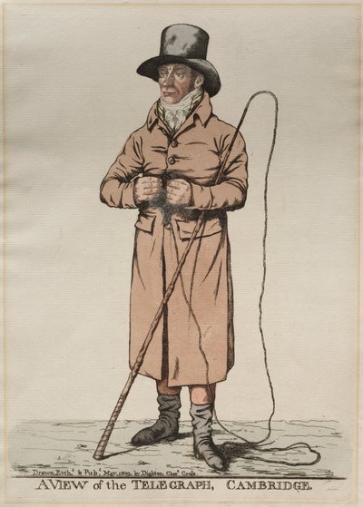 A View of the Telegraph, Cambridge, 1809. autorstwa Richard Dighton