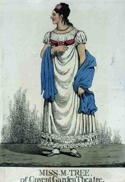 Miss M. Tree of Covent Garden Theatre, wyd. autorstwa Thomasa McLeana autorstwa Richard Dighton
