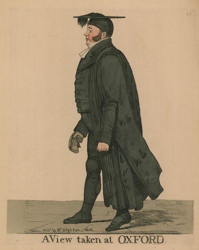 Pan Smith; Widok z Oksfordu autorstwa Richard Dighton