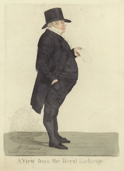 Nathan Mayer Rothschild, 1817 r. autorstwa Richard Dighton