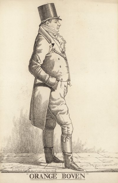 Sir John Hall; Pomarańczowy top autorstwa Richard Dighton