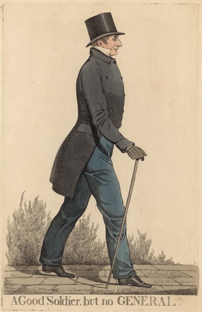 Sir Robert Thomas Wilson; dobry żołnierz, ale nie generał autorstwa Richard Dighton