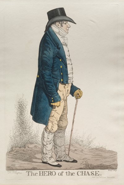 Bohater pościgu, 1819. autorstwa Richard Dighton
