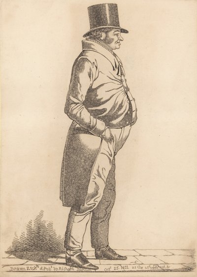 Niezidentyfikowany dżentelmen autorstwa Richard Dighton