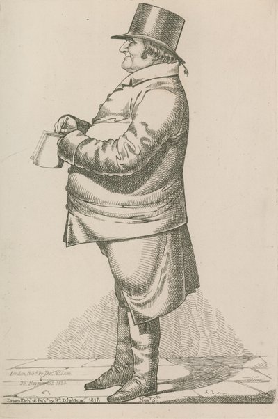 Niezidentyfikowany dżentelmen autorstwa Richard Dighton