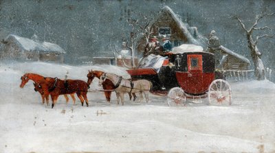 Trener w Winter Storm II autorstwa Richard Dodd Widdas