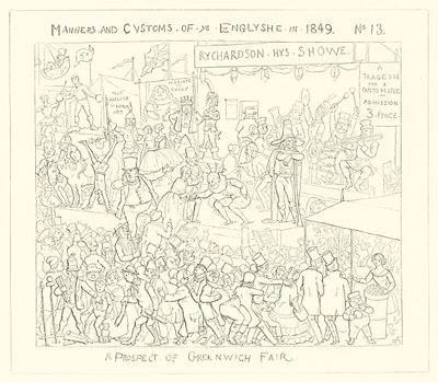 1849, Perspektywa Greenwich Fair autorstwa Richard Doyle