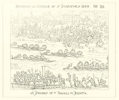 1849, Perspektywa regat w Tamizie autorstwa Richard Doyle