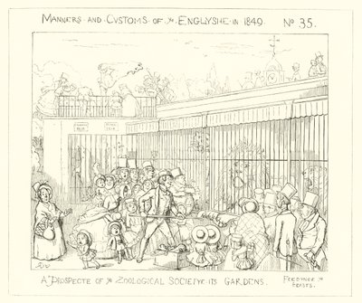 1849, Perspektywa Ogrodów Towarzystwa Zoologicznego autorstwa Richard Doyle