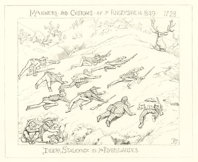 1849, Podchody jeleni w Highlands autorstwa Richard Doyle