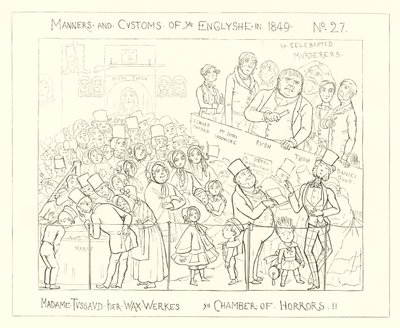 1849, Muzeum Figur Woskowych Madame Tussaud, Komnata Grozy autorstwa Richard Doyle