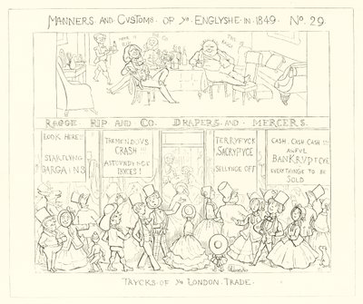 1849, Sztuczki londyńskiego handlu autorstwa Richard Doyle