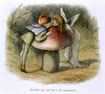 Pocałunek elf i wróżka autorstwa Richard Doyle