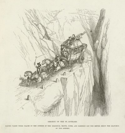 Zejście św. Gotarda autorstwa Richard Doyle