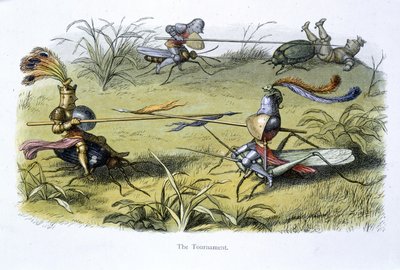 Rycerze elfów potyczki autorstwa Richard Doyle