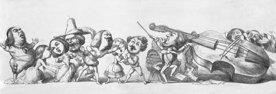 Włoscy goście na Wielkiej Wystawie, 1851 autorstwa Richard Doyle
