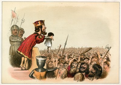 Król Edward I przedstawiający swojego syna jako księcia Walii autorstwa Richard Doyle