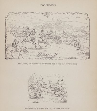 Strona z amerykańskiej trasy panów Browna, Jonesa i Robinsona (grawerunek) autorstwa Richard Doyle
