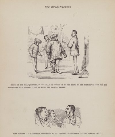 Strona z amerykańskiej trasy panów Browna, Jonesa i Robinsona (grawerunek) autorstwa Richard Doyle