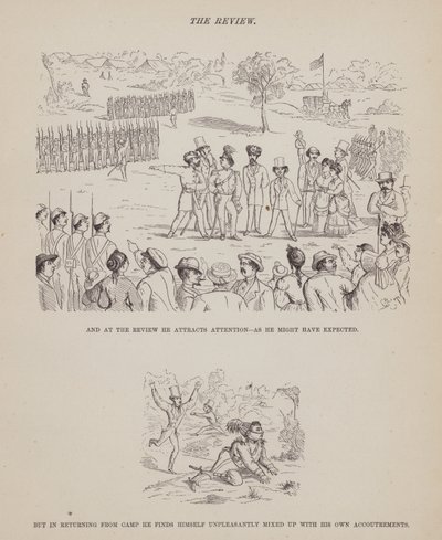 د میسرز براون، جونز او رابینسن (نقشې) پولی امریکایی سفر څخه پاڼه autorstwa Richard Doyle