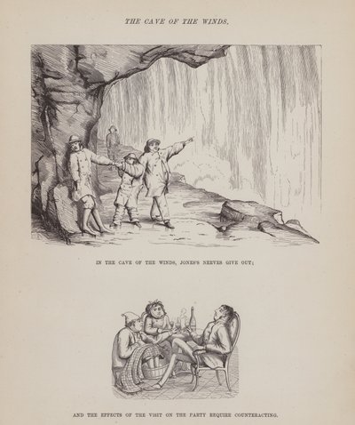 Strona z amerykańskiej trasy panów Browna, Jonesa i Robinsona (grawerunek) autorstwa Richard Doyle