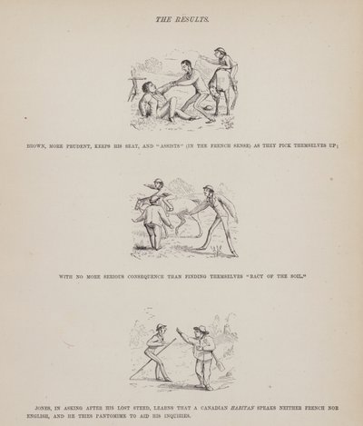 Strona z amerykańskiej trasy panów Browna, Jonesa i Robinsona (grawerunek) autorstwa Richard Doyle