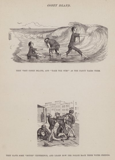 Strona z amerykańskiej trasy panów Browna, Jonesa i Robinsona (grawerunek) autorstwa Richard Doyle
