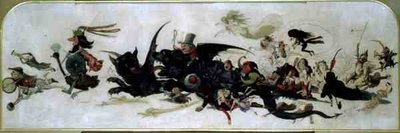 Jazda w powietrzu (akwarela na papierze) autorstwa Richard Doyle