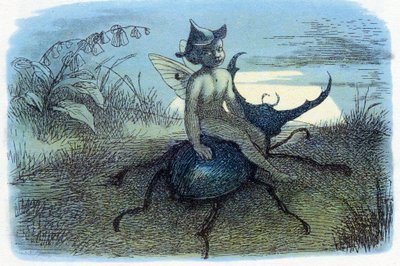 Posłaniec Królowej Wróżek, ok. 1870 r. autorstwa Richard Doyle