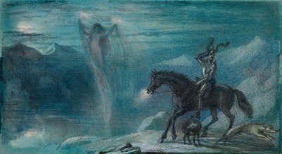 Rycerz i zjawa autorstwa Richard Doyle
