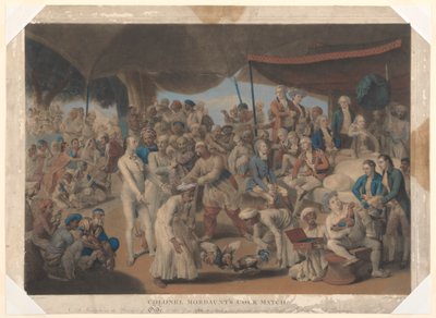 Mecz kogutów pułkownika Mordaunta w Lucknow autorstwa Richard Earlom