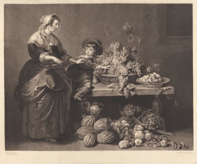 Syn i pielęgniarka Rubensa autorstwa Richard Earlom